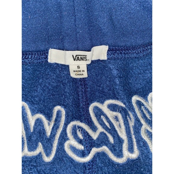 Vans Women's Colorblock Pants - Blue, White, and Red - Picture 3 of 5